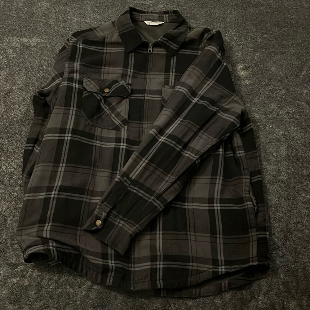 Field & Stream Plaid Zip Up Jacket